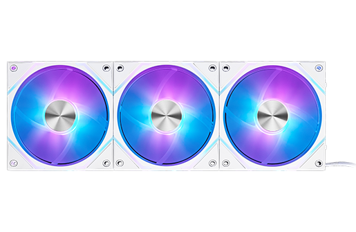 MSI MPG EZ120 ARGB WHITE-3W Fan - 120mm ARGB Fan, Patented